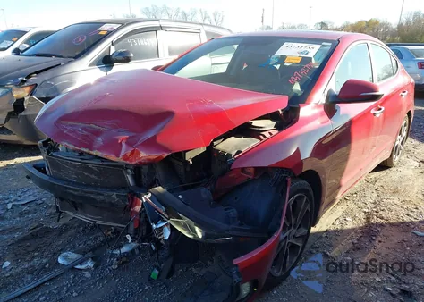 2017 Hyundai Elantra Limited из США, поврежденный, VIN KMHD84LF8HU209052